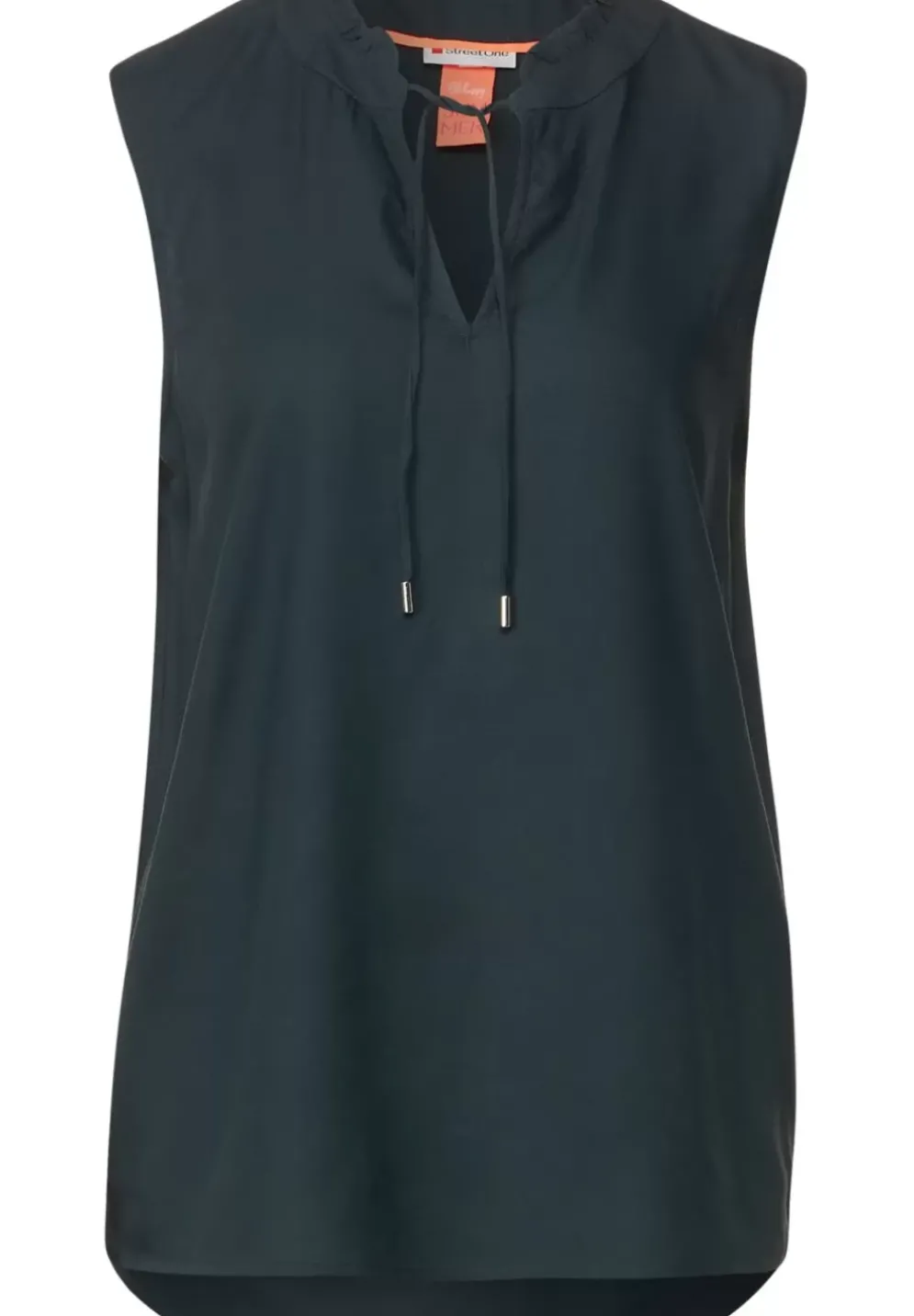 Armellose Bluse Mit Ruschen
