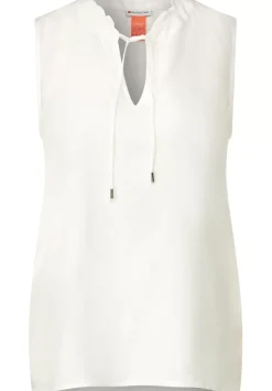 Armellose Bluse Mit Ruschen