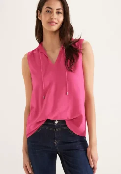 Armellose Bluse Mit Ruschen