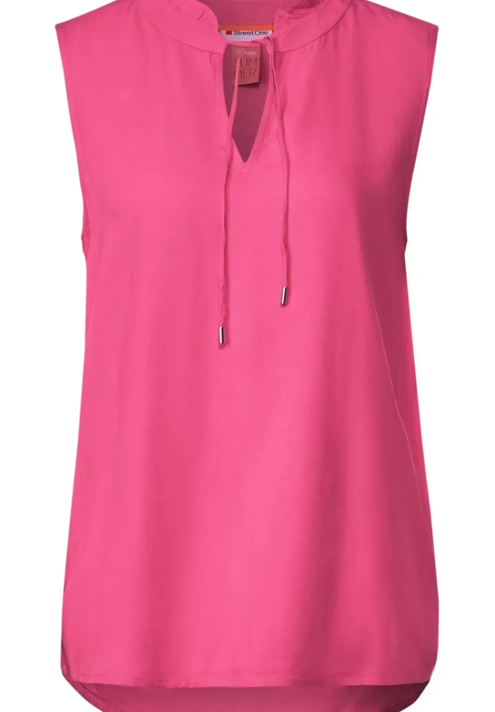 Armellose Bluse Mit Ruschen