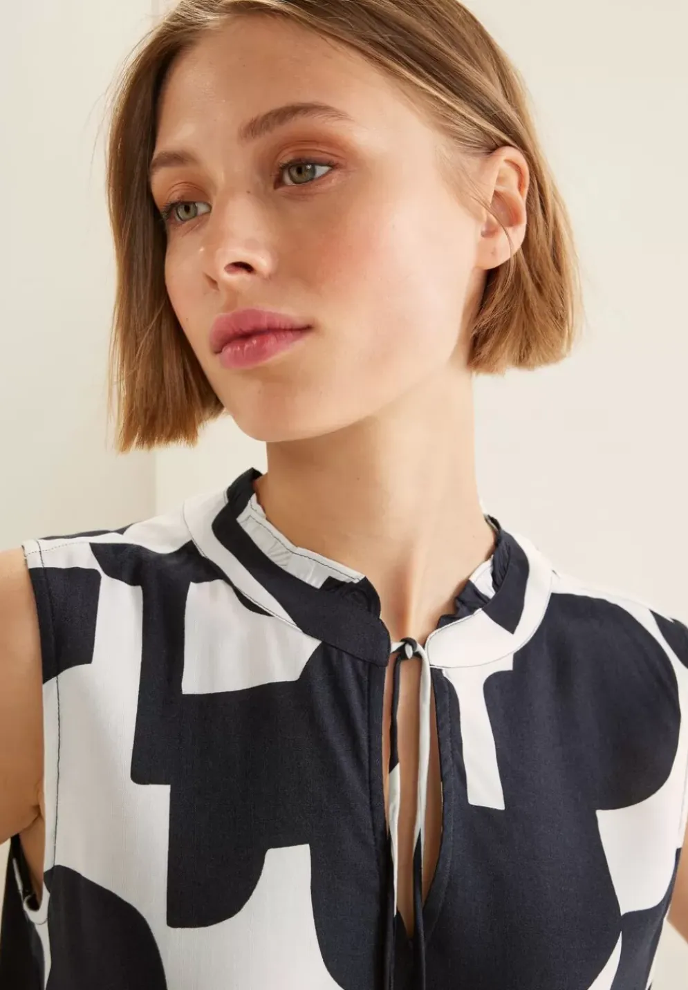 Armellose Printbluse
