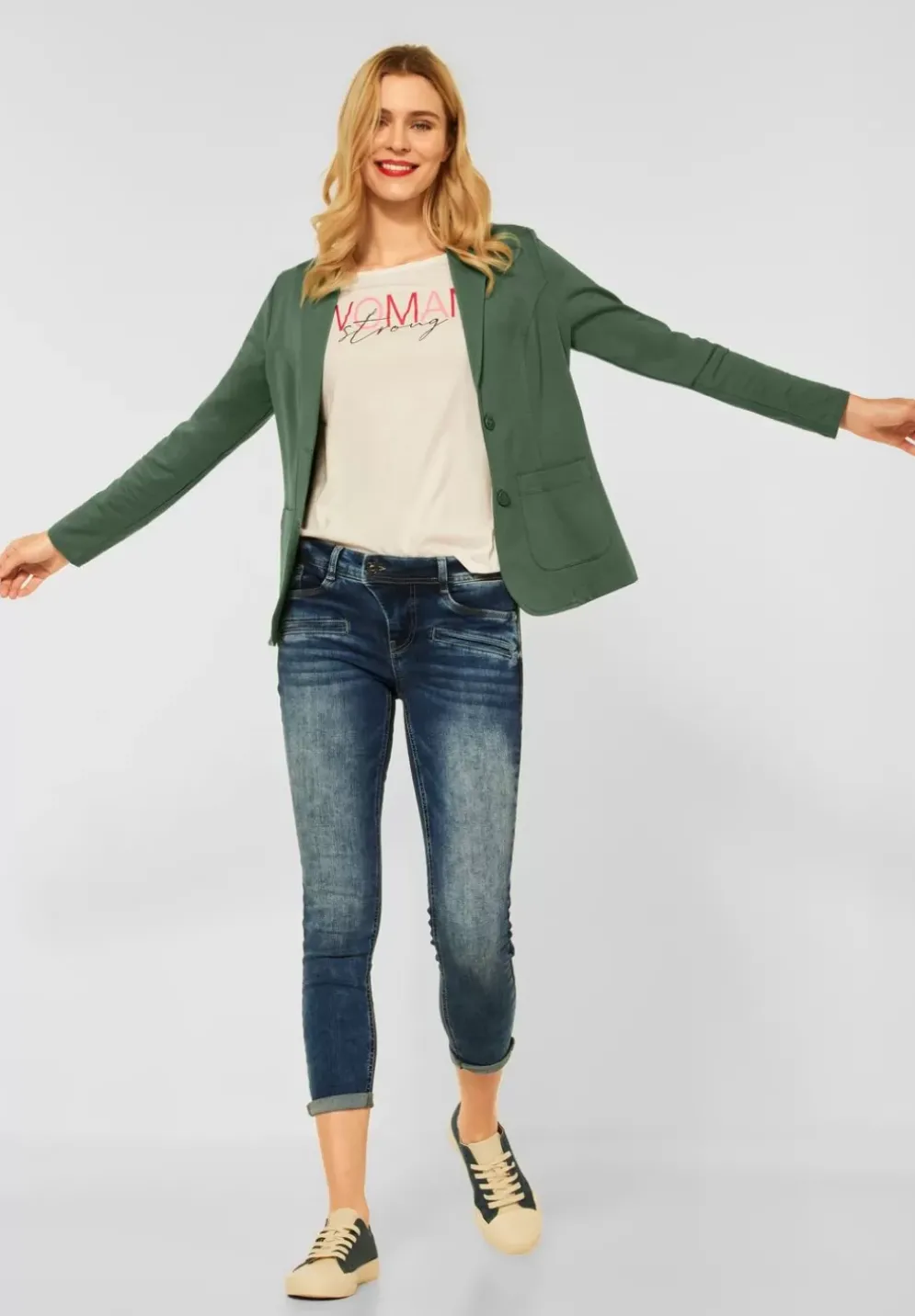 Basic Blazer In Unifarbe