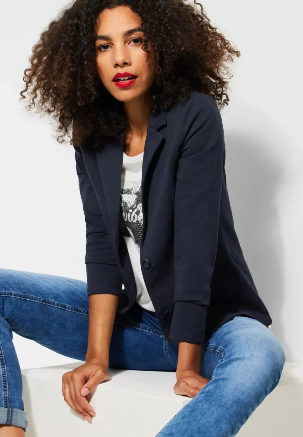 Basic Blazer In Unifarbe