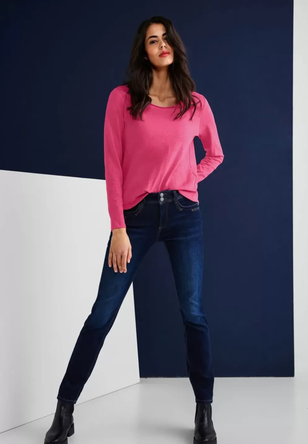 Basic Langarmshirt