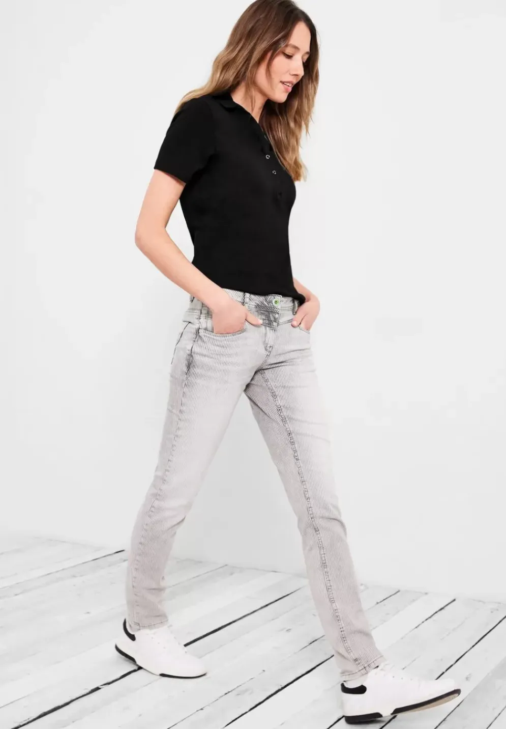 Basic Poloshirt In Unifarbe