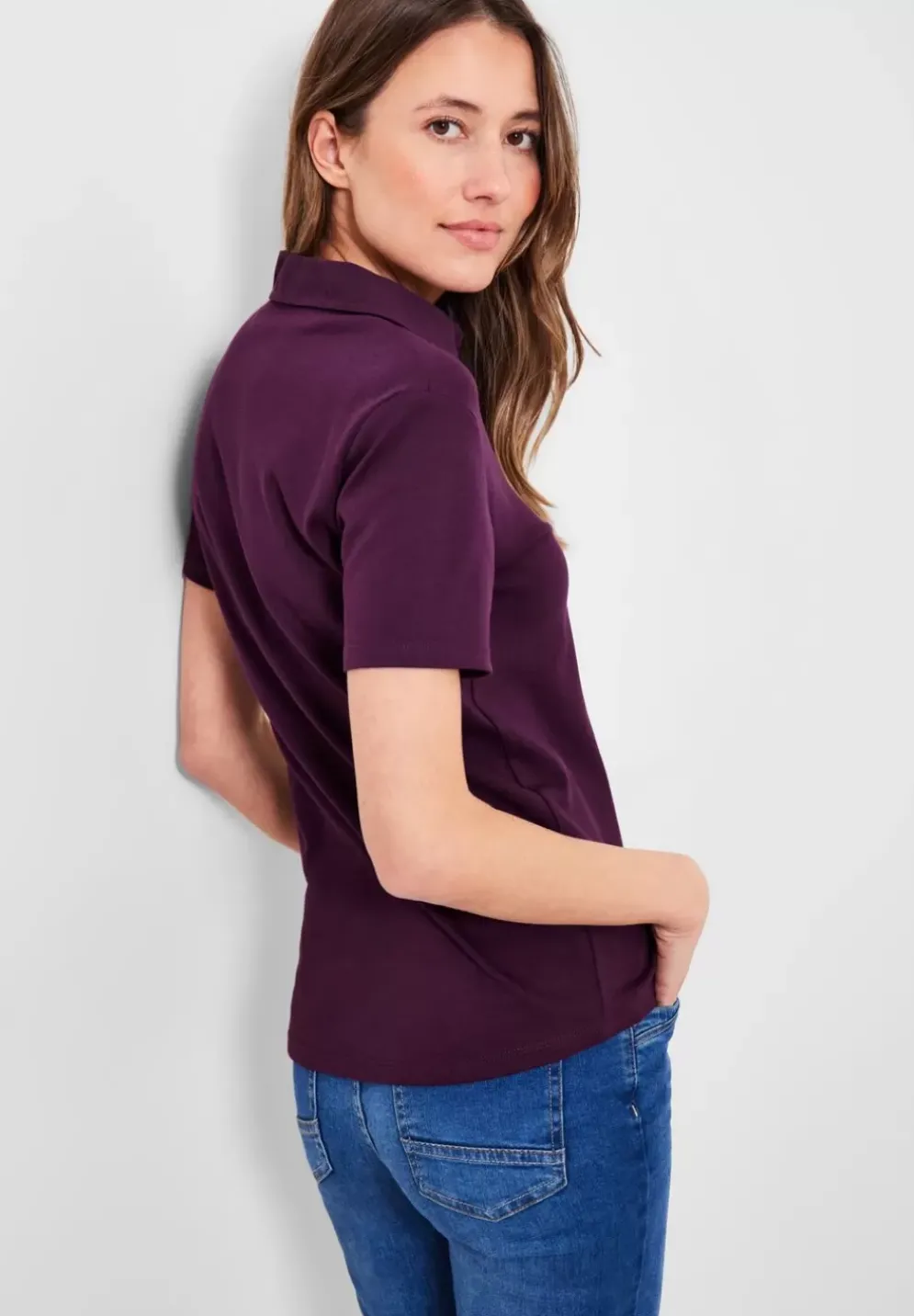 Basic Poloshirt In Unifarbe
