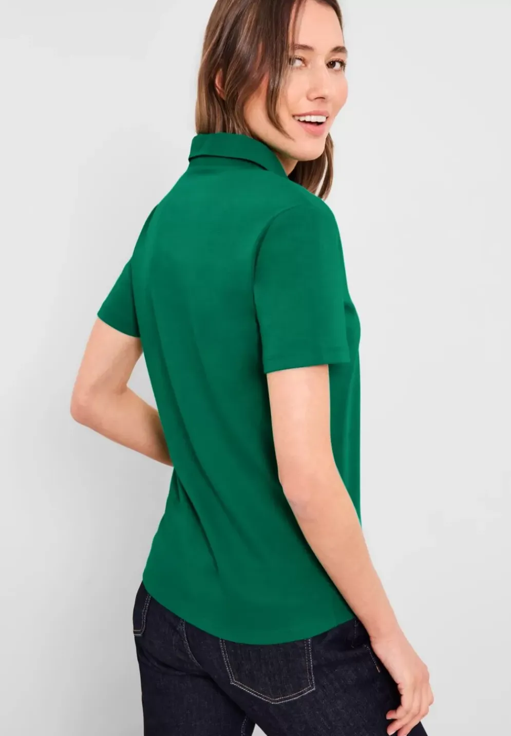 Basic Poloshirt In Unifarbe