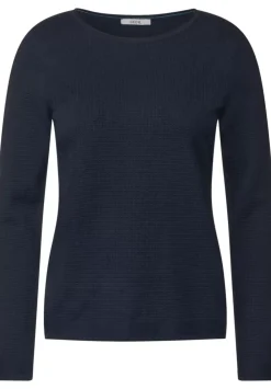 Basic Pullover Mit Struktur