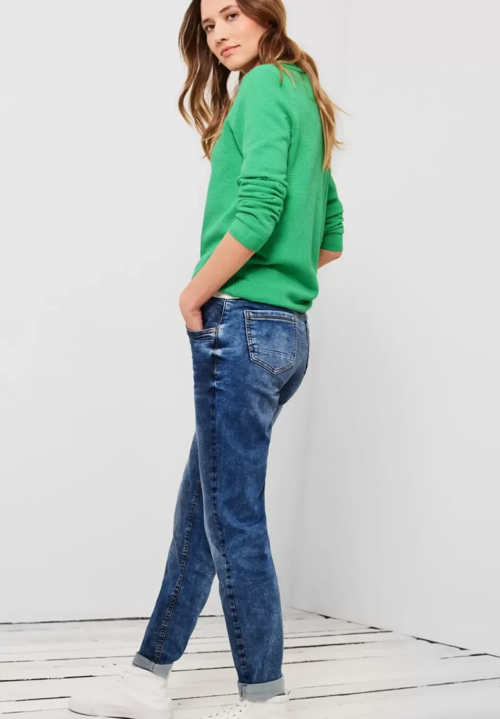 Basic Pullover Mit Struktur
