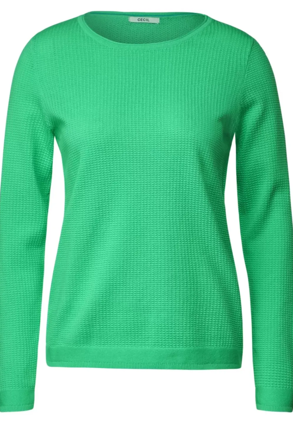 Basic Pullover Mit Struktur