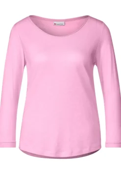 Basic Shirt Mit 3/4 Armel