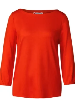 Basic Shirt Mit 3/4 Armel