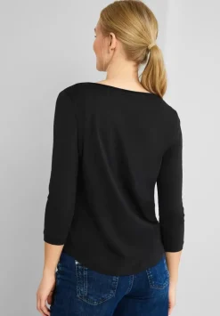Basic Shirt Mit 3/4 Armel