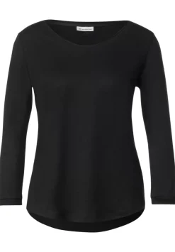 Basic Shirt Mit 3/4 Armel