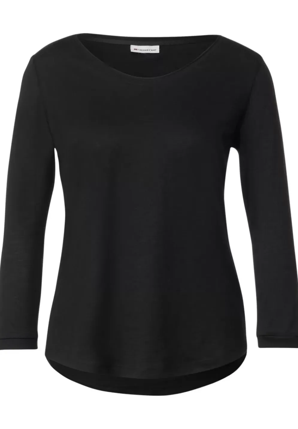 Basic Shirt Mit 3/4 Armel