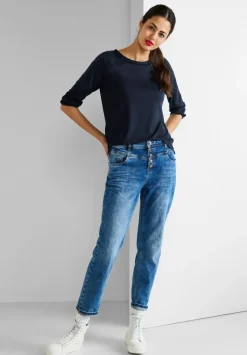Basic Shirt Mit 3/4 Armel
