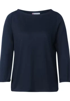 Basic Shirt Mit 3/4 Armel