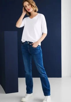 Basic Shirt Mit 3/4 Armel
