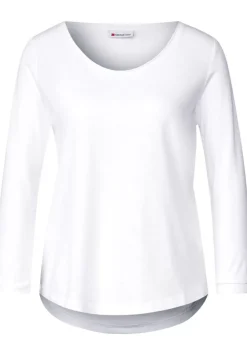 Basic Shirt Mit 3/4 Armel