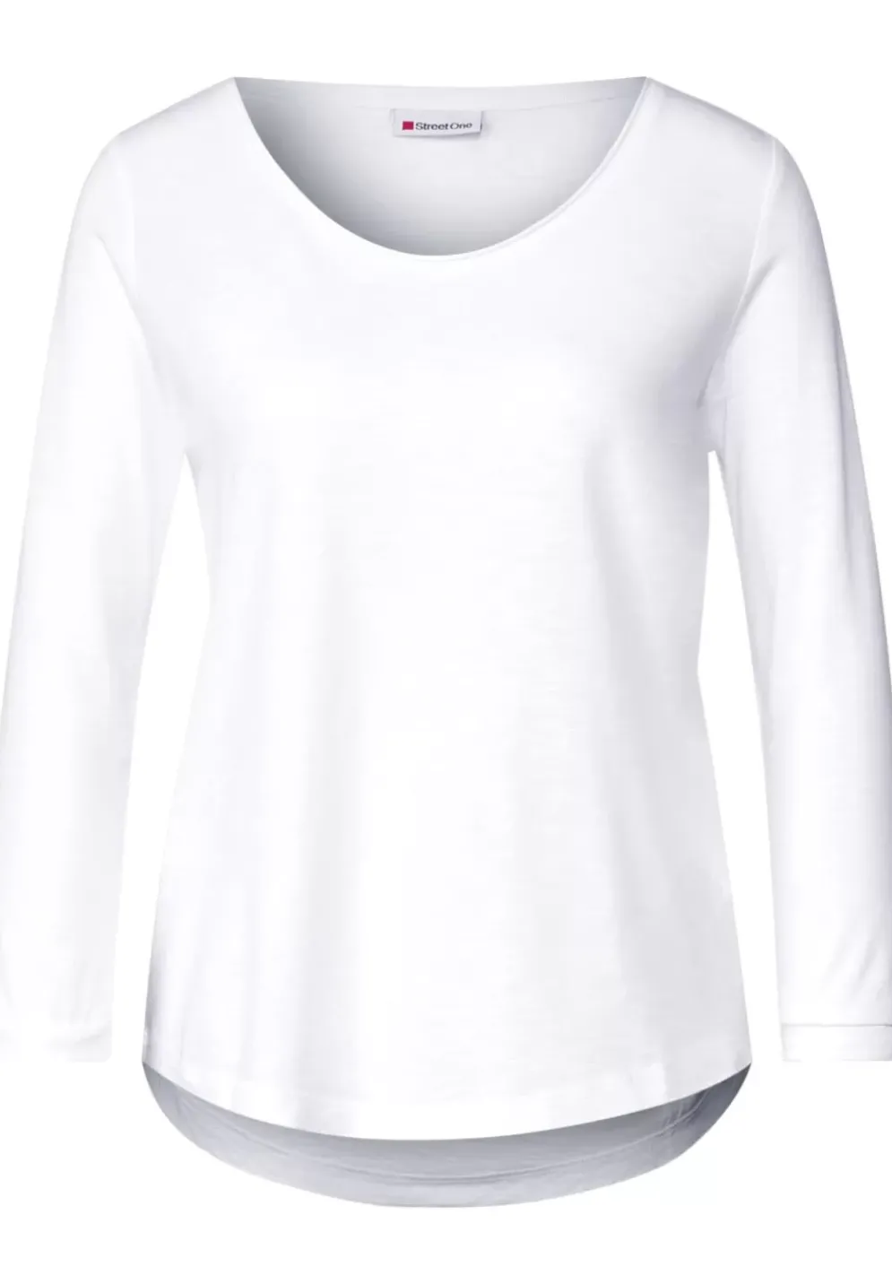 Basic Shirt Mit 3/4 Armel