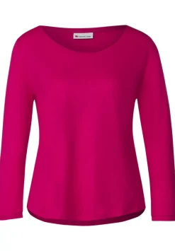 Basic Shirt Mit 3/4 Armel