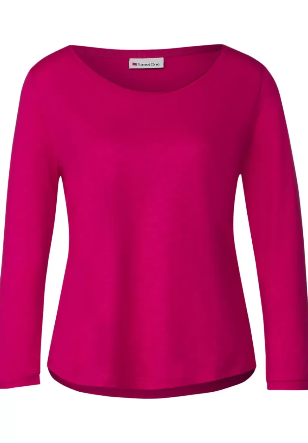 Basic Shirt Mit 3/4 Armel