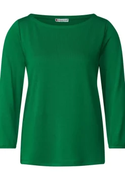 Basic Shirt Mit 3/4 Armel