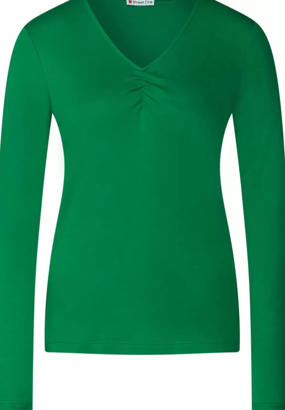 Basic Shirt Mit Raffungen