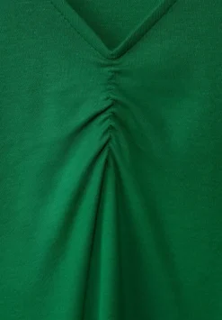 Basic Shirt Mit Raffungen