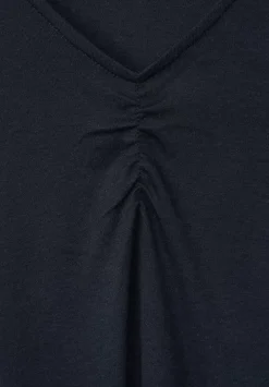 Basic Shirt Mit Raffungen
