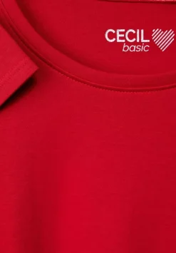 Basic Shirt Mit Rundhals
