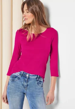 Basic Shirt Mit Rundhals