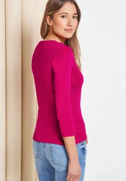 Basic Shirt Mit Rundhals