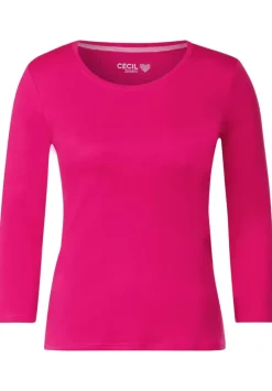 Basic Shirt Mit Rundhals