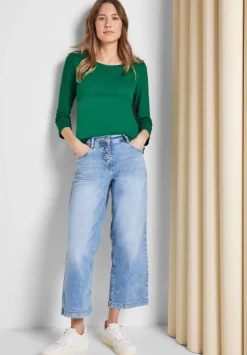 Basic Shirt Mit Rundhals