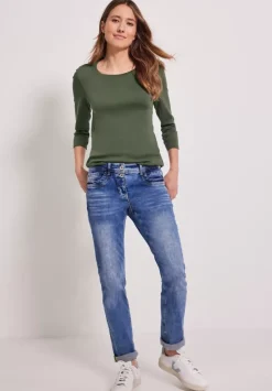 Basic Shirt Mit Rundhals