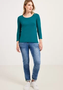Basic Shirt Mit Rundhals