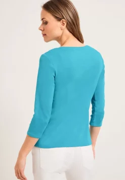 Basic Shirt Mit Rundhals