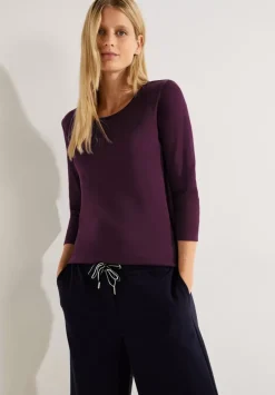 Basic Shirt Mit Rundhals