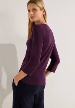 Basic Shirt Mit Rundhals