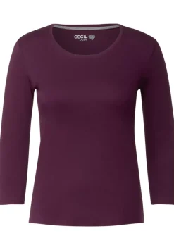 Basic Shirt Mit Rundhals