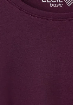 Basic Shirt Mit Rundhals