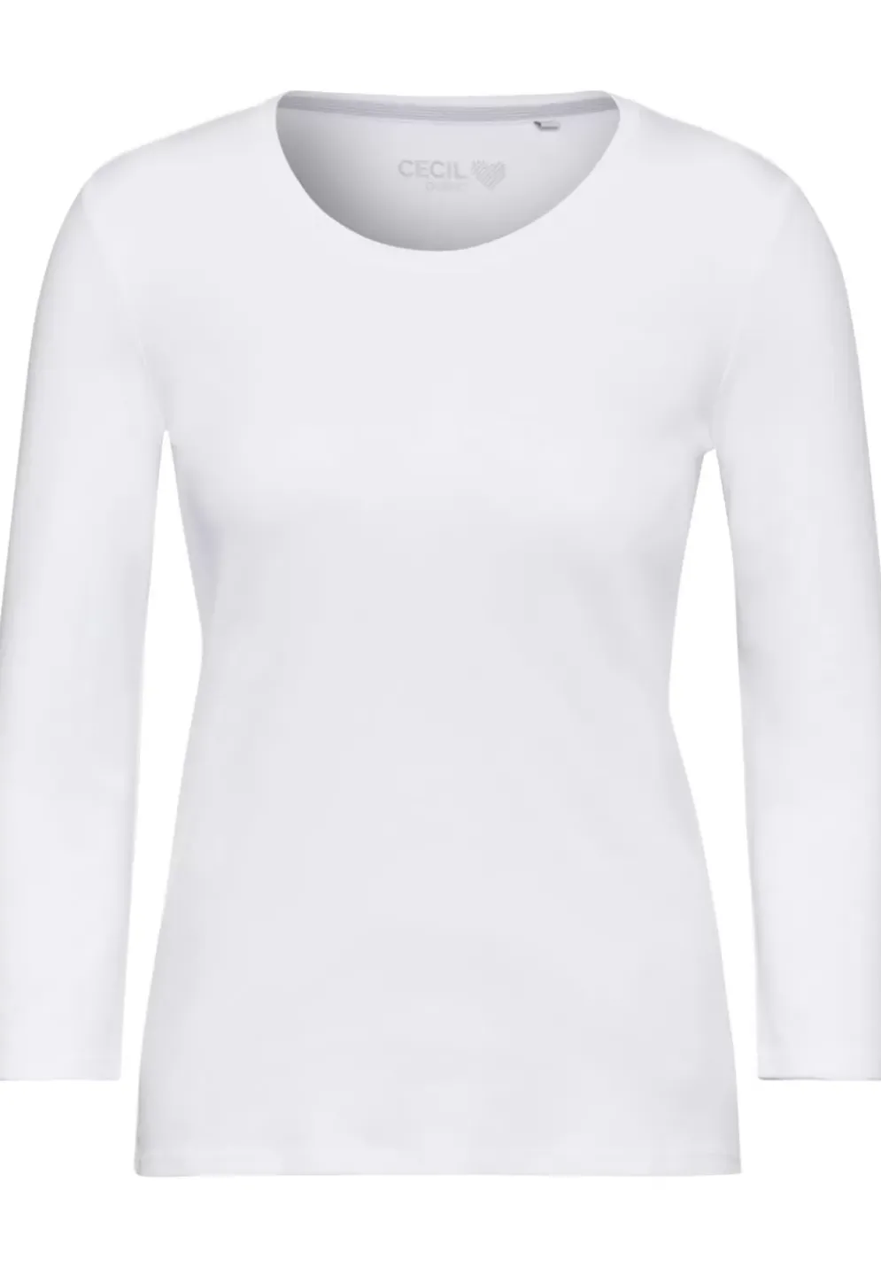 Basic Shirt Mit Rundhals