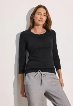 Basic Shirt Mit Rundhals