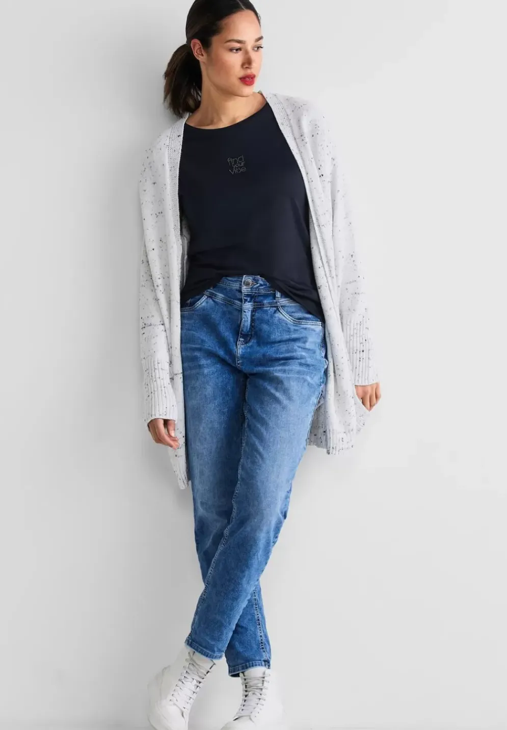 Basic Shirt Mit Steinchen