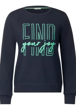 Basic Sweatshirt Mit Wording
