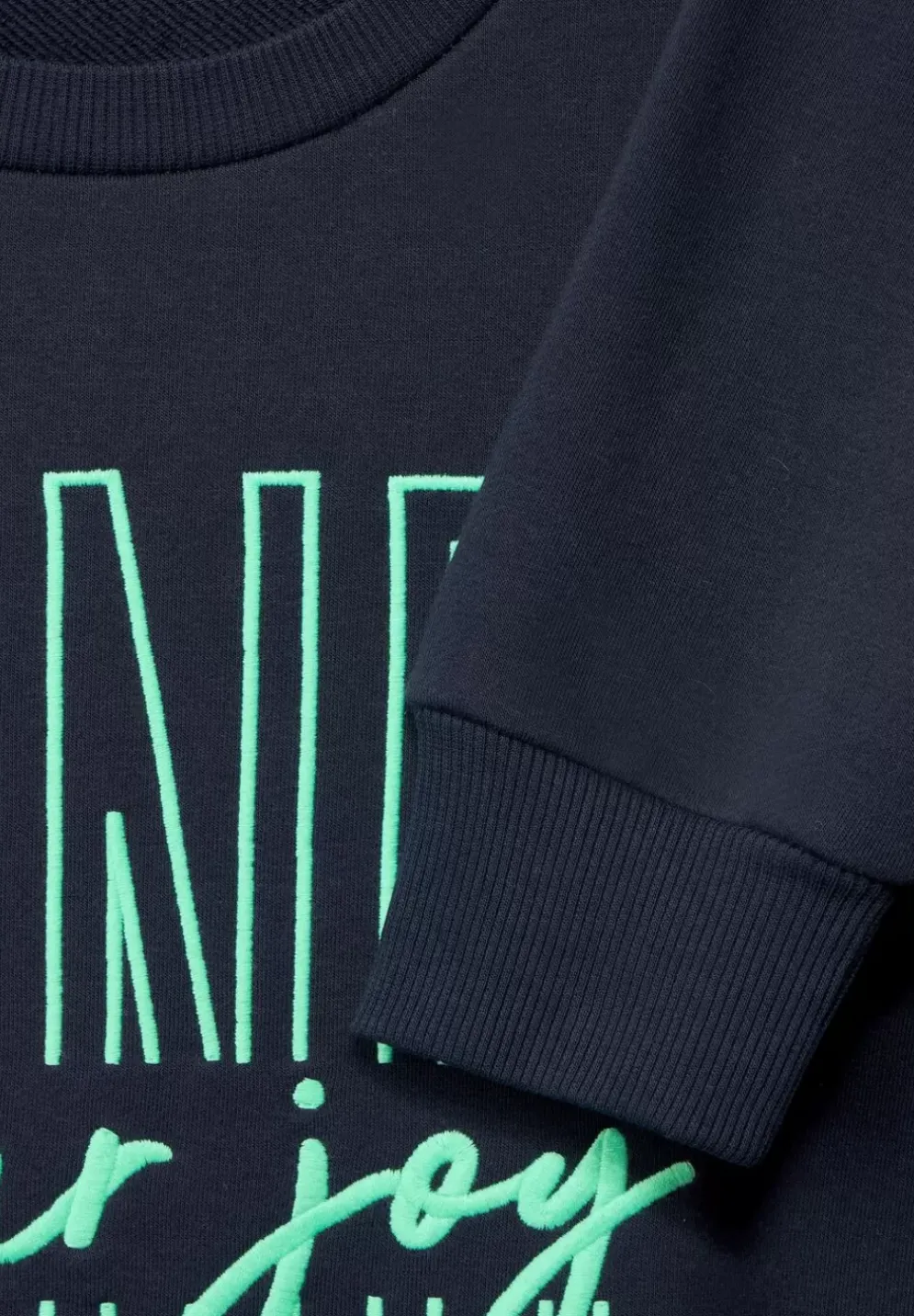 Basic Sweatshirt Mit Wording
