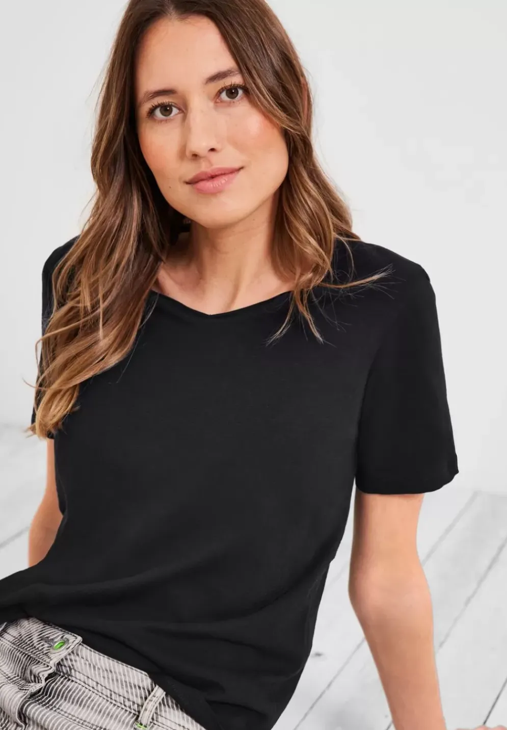 Basic T-Shirt In Unifarbe