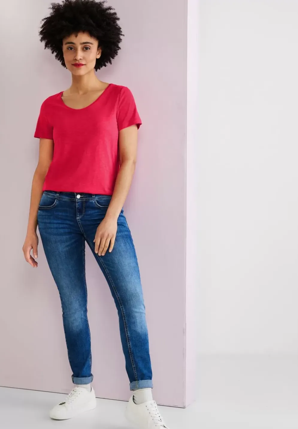 Basic T-Shirt In Unifarbe