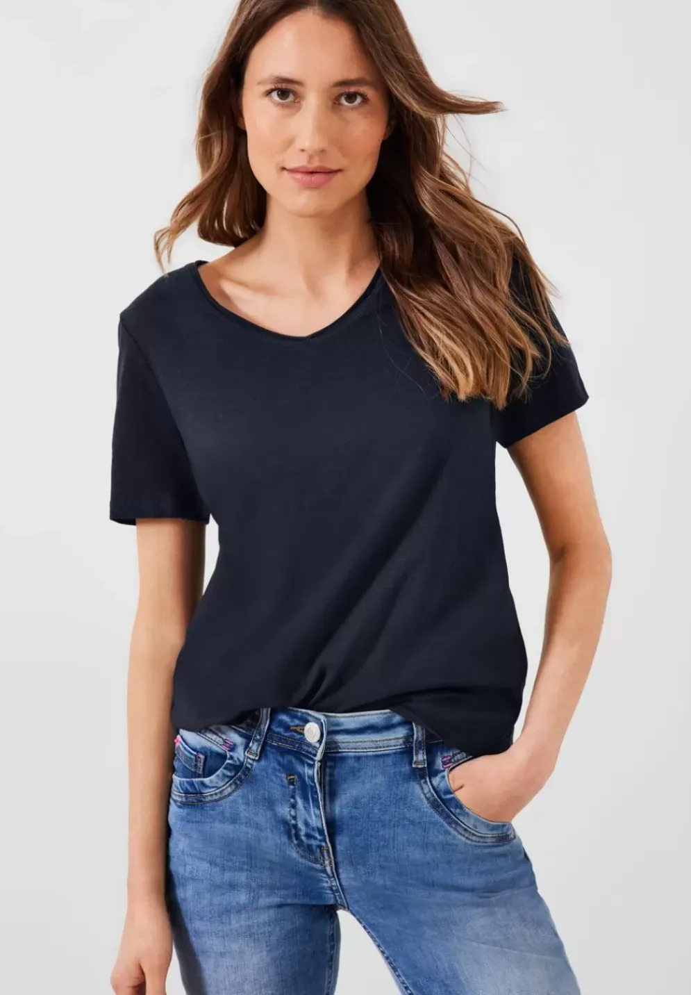 Basic T-Shirt In Unifarbe